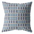 Palacedesigns 16 in. Spades Indoor & Outdoor Zippered Throw Pillow Light Blue & Gray PA3104918